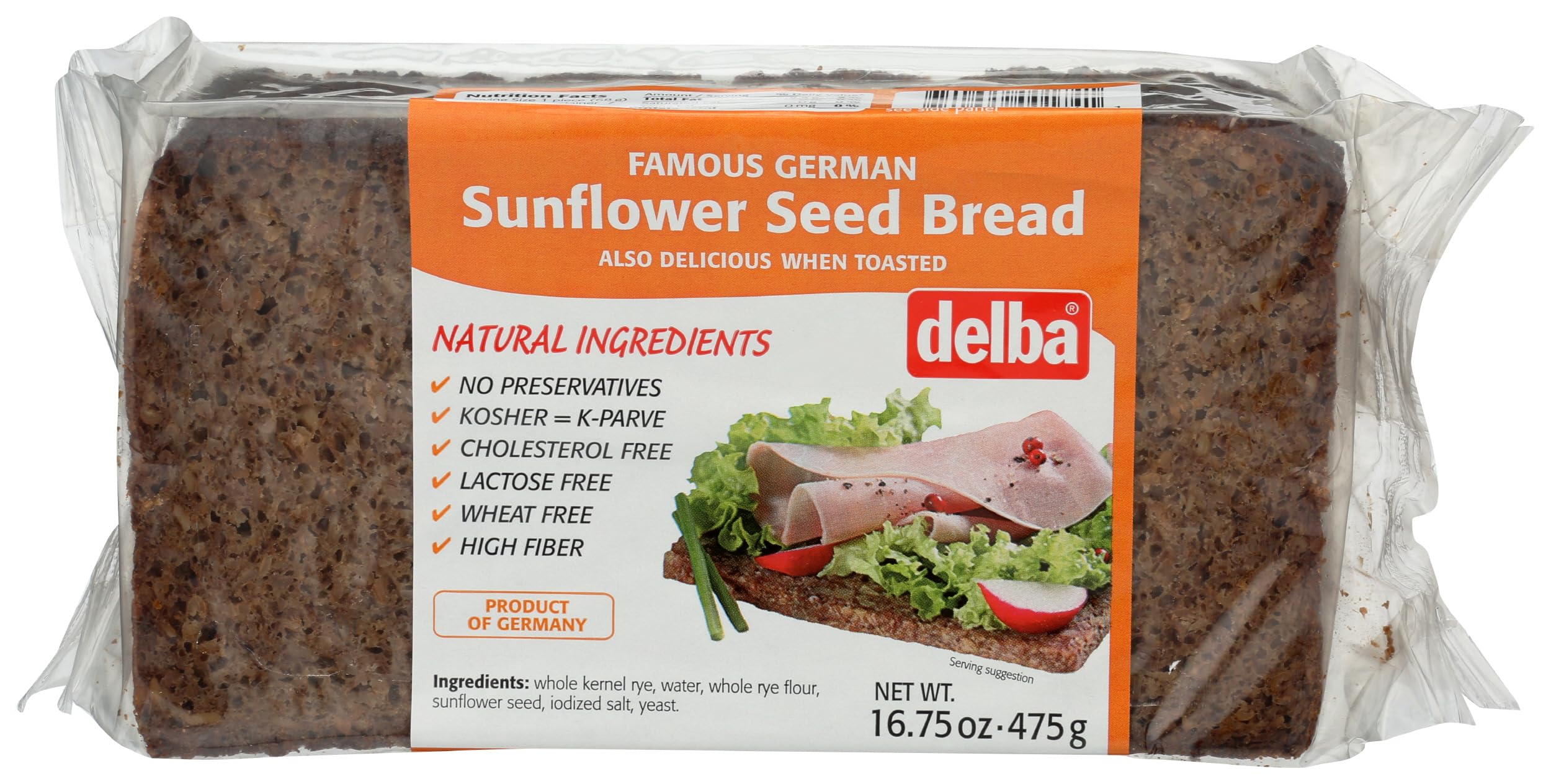 Delba Sunflower Seed Bread