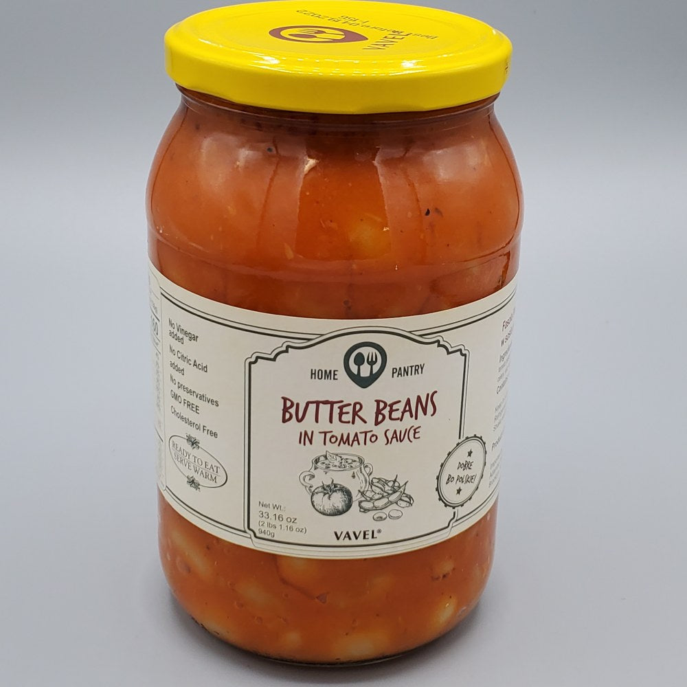 Vavel Butter Beans with Tomato and Mushroom